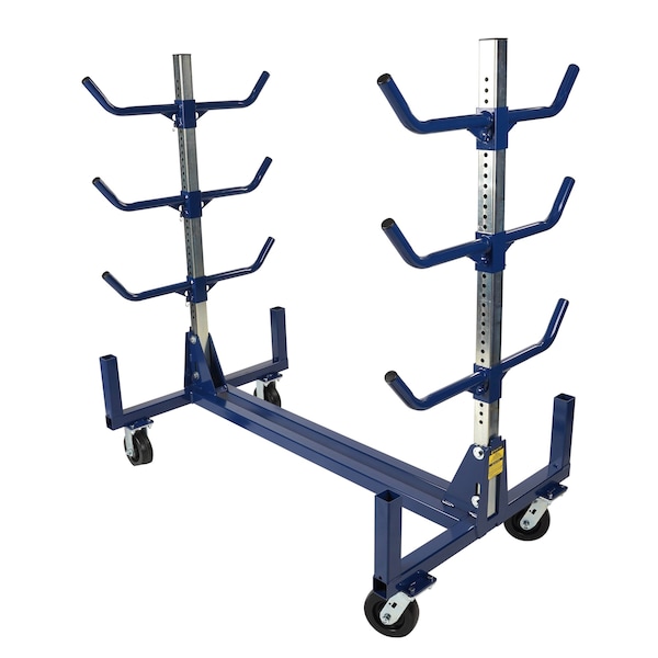 Conduit Rack with Adjustable Arms & Casters